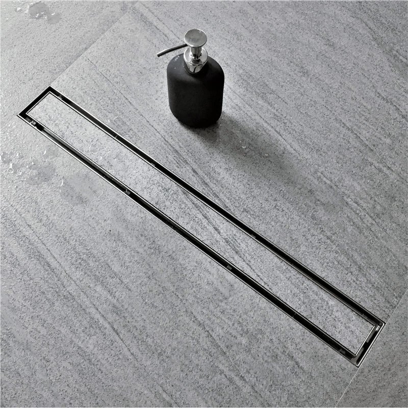 Neodrain 36-Inch Linear Shower Drain with Tile Insert Grate,Brushed 304 Stainless Steel Rectangle Shower Floor Drain, Linear Drain with Leveling Feet, Hair Strainer - Image 1
